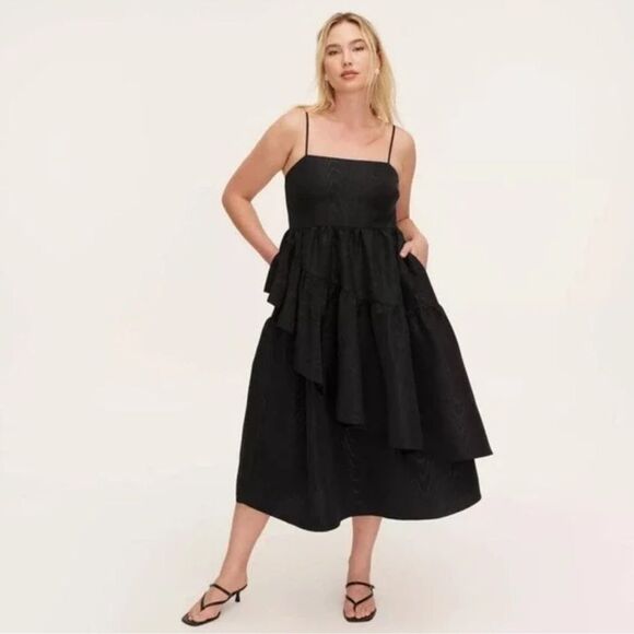 KATE SPADE X TARGET Tiered Ruffle Midi Tank Dress Size XL *NEW* - Picture 1 of 10